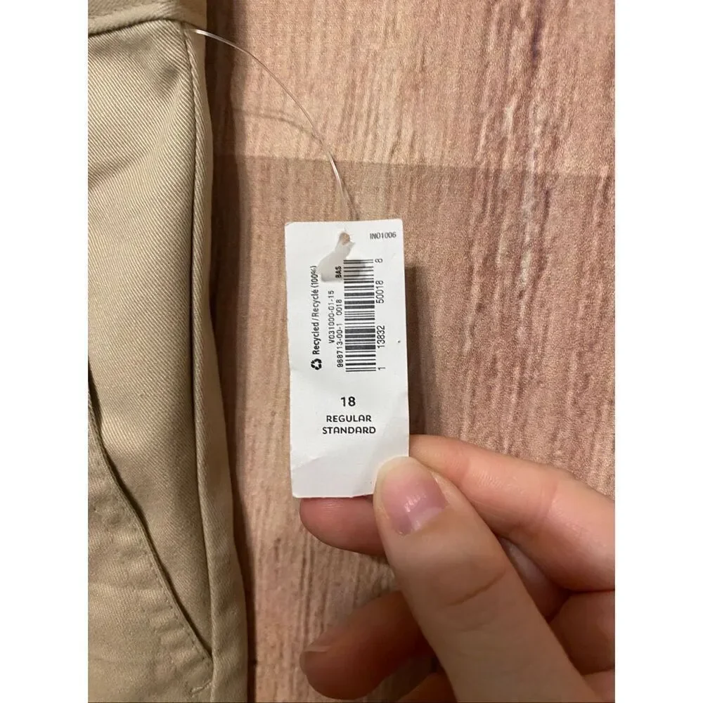 Old Navy 18 Regular Straight NWT pants beige bottoms boys youth